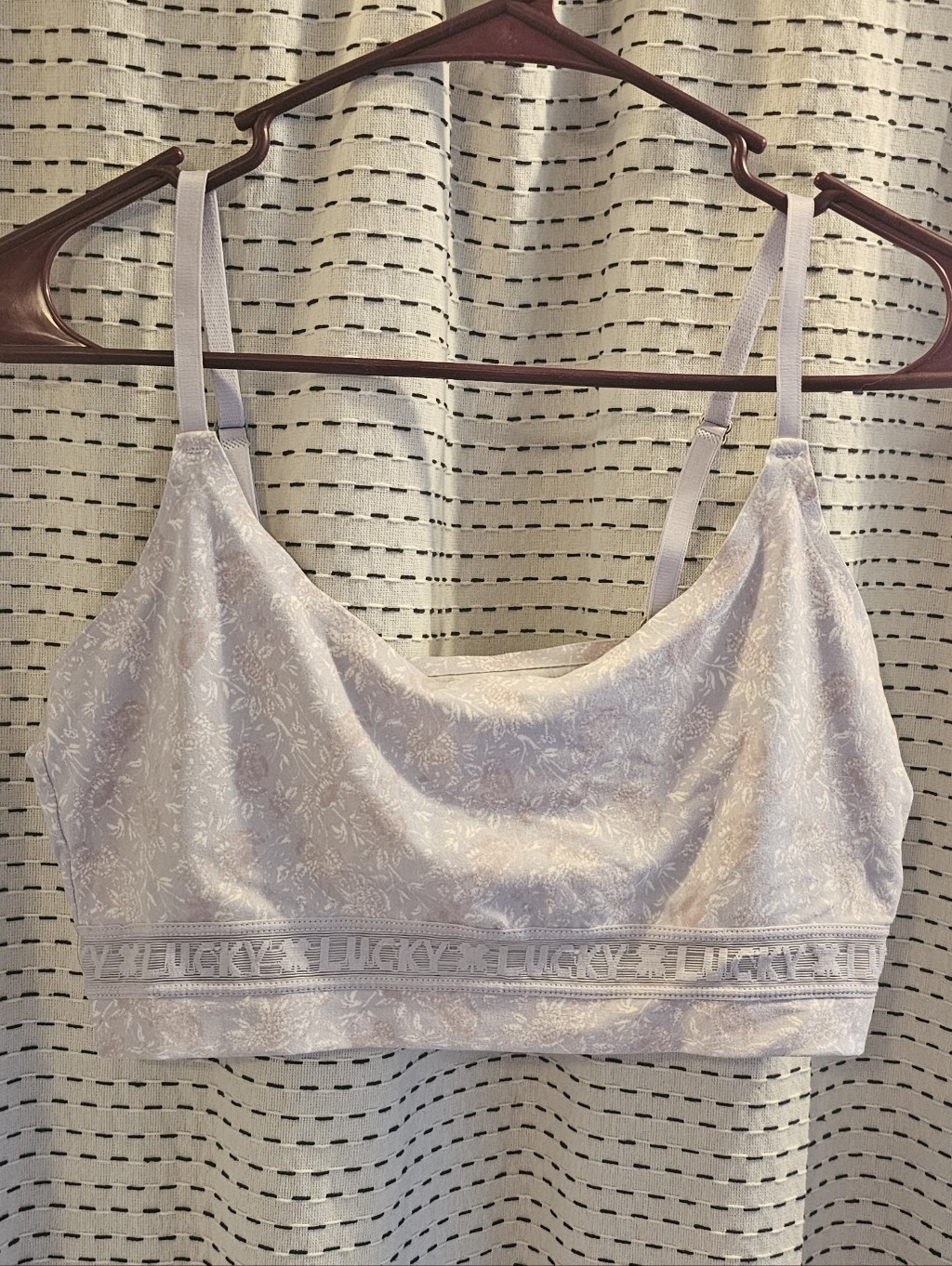 Lucky Brand Brand Lavender Floral Bralette